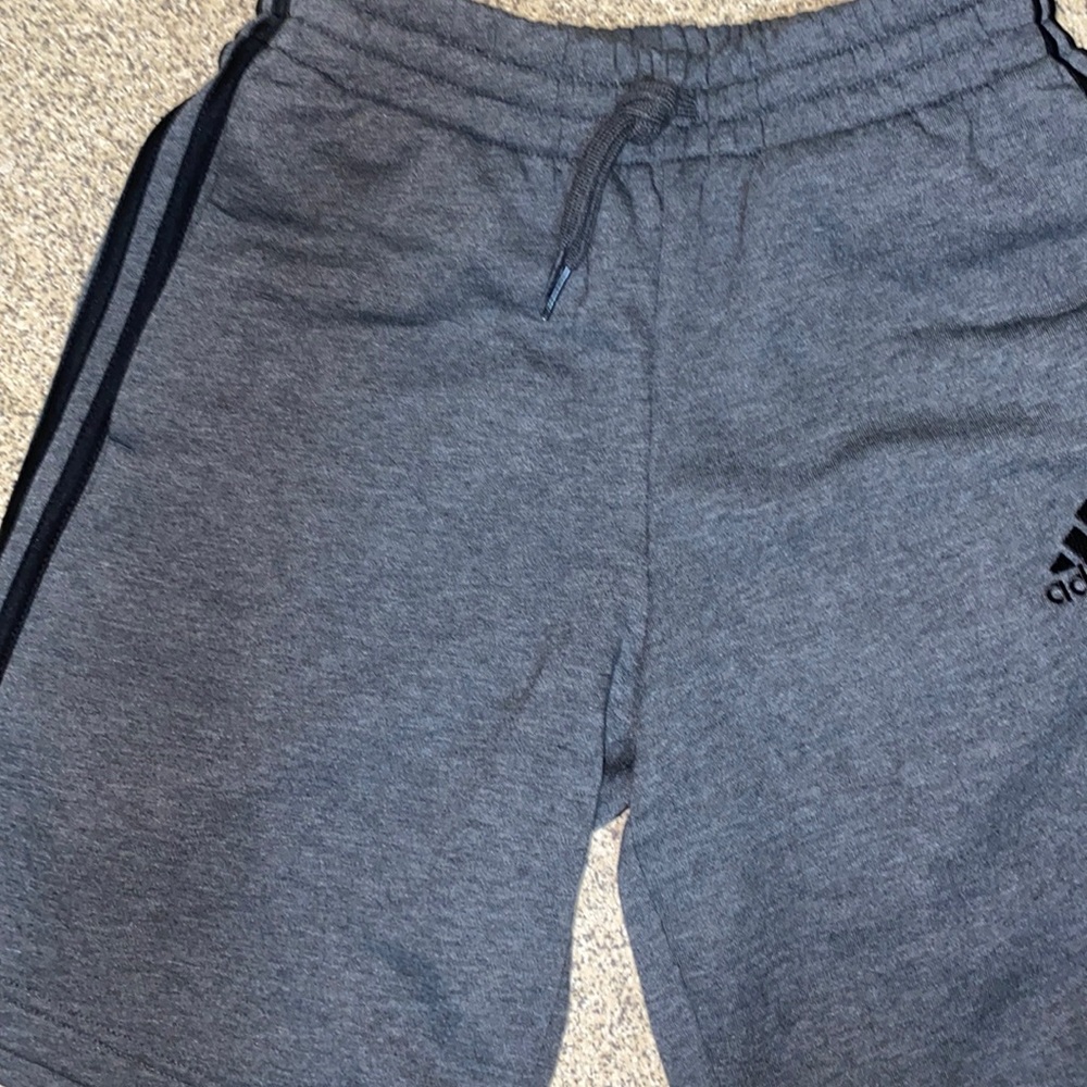 Adidas gray sweat shorts